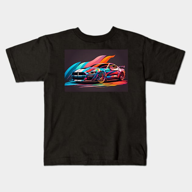 Exotic Car - Cobra - 1 Kids T-Shirt by PixelPusherArt